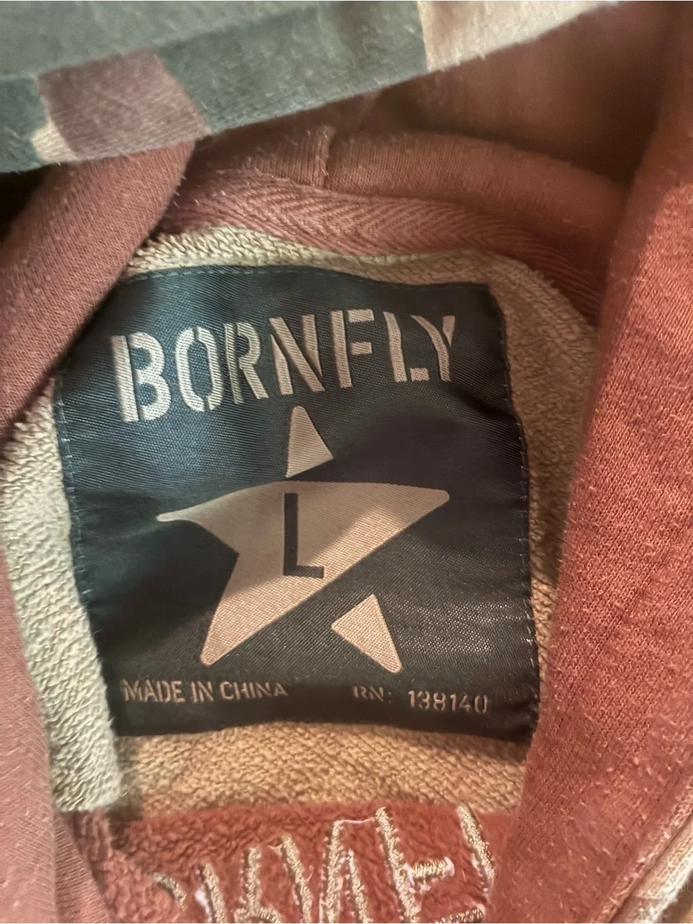 Born Fly Brown & Camo Hoodie - 